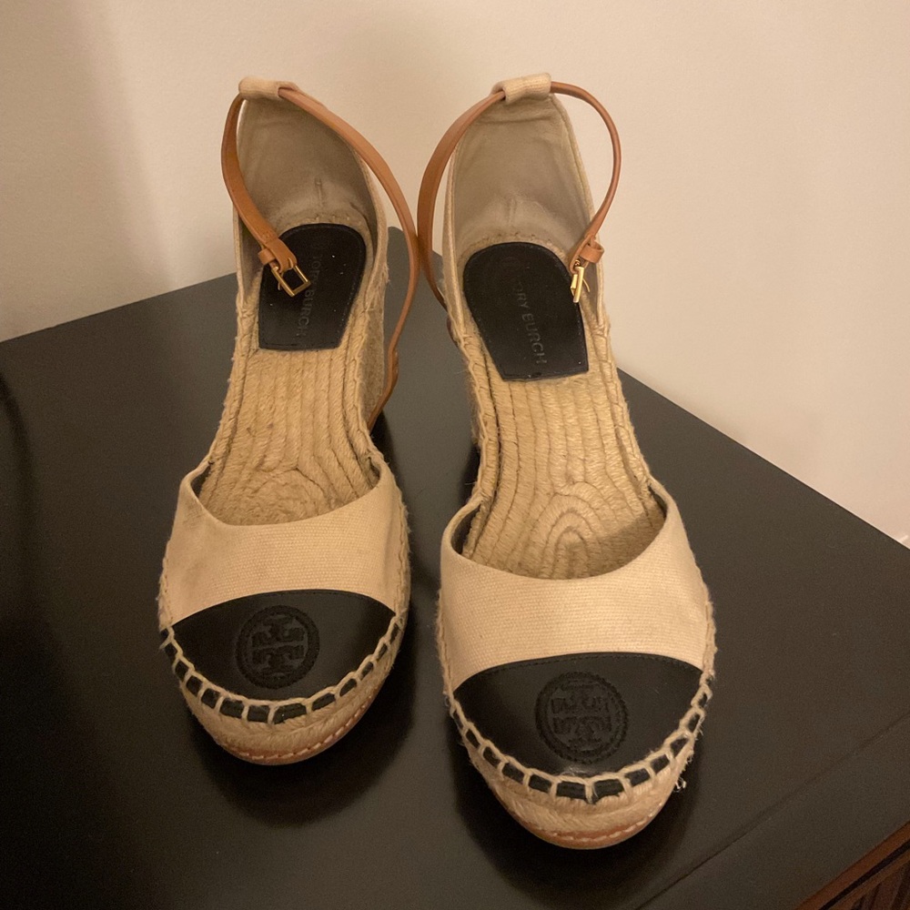 Tory Burch Color Block Wedge Espadrille Sandals - image 2